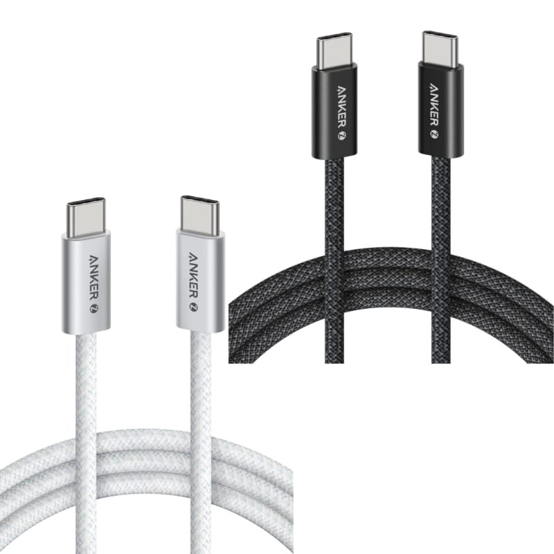 Anker 240W USB-C to USB-C Cable 1M- Black & white