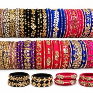 Handmade Premium Bridal Set – Royal Kundan & Silk Thread